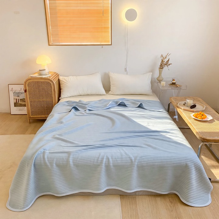 Cotton summer blanket, machine washable