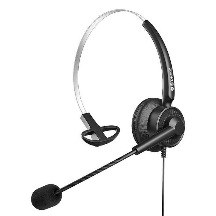 Bai'en DH800 Call Center Agent Telemarketing Outbound Customer Service Headset Computer Mobile Phone Telephone Headset