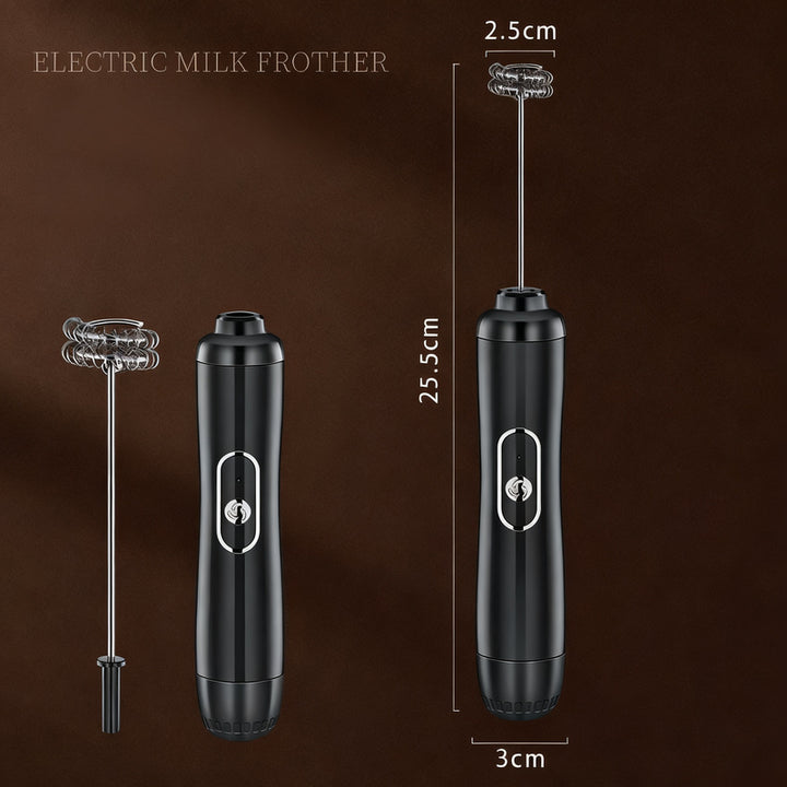 Electric milk frother, USB-C, multiple functions