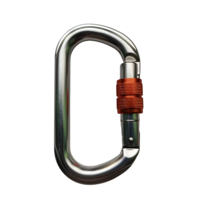 Steel carabiner for climbing, 25 KN