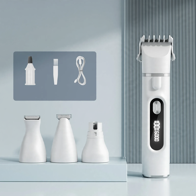 Electric pet hair clipper, rechargeable, for dogs and cats