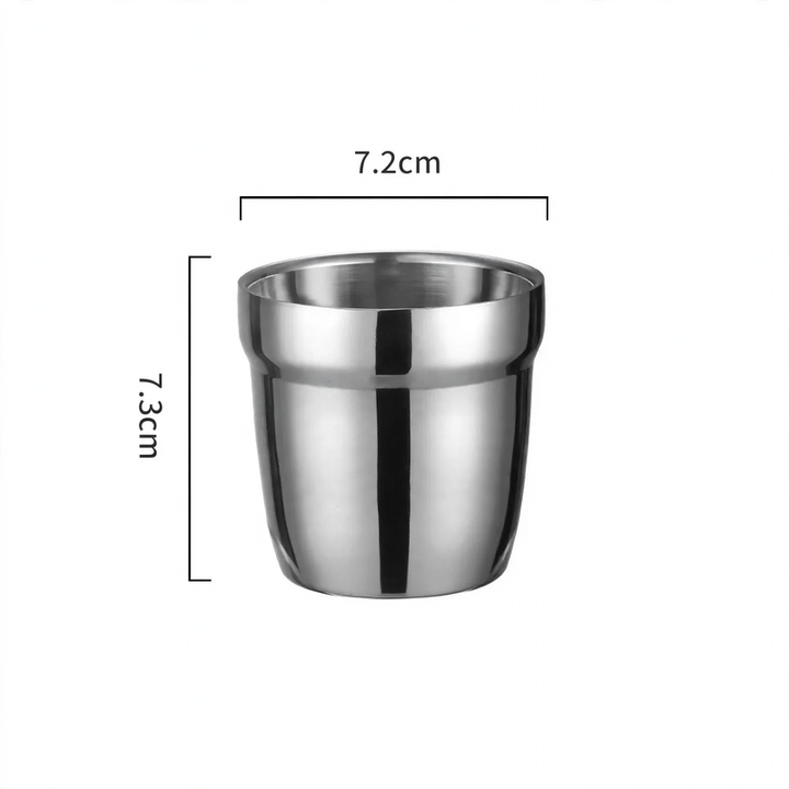 Double-walled stainless steel mug, 175–260 ml