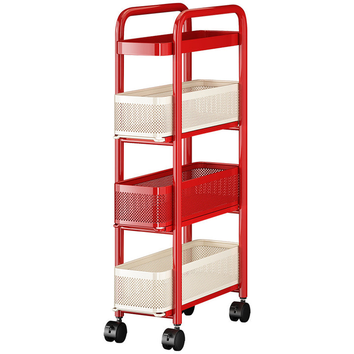 Narrow shelf for niches and gaps made of iron