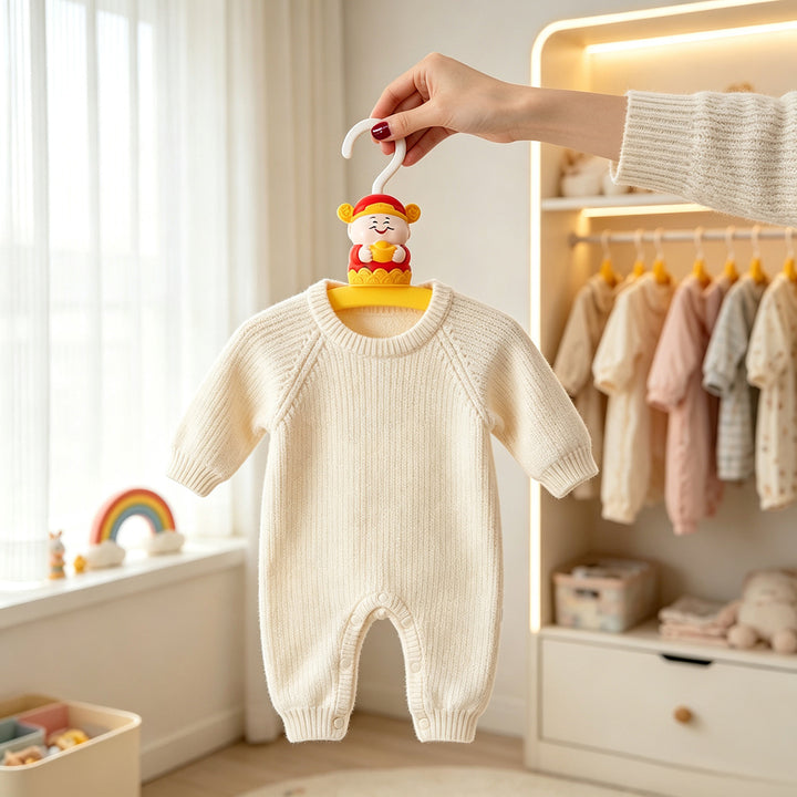 Clothes hanger with slip protection, colorful