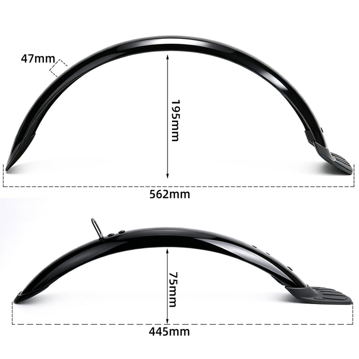 Bicycle mudguard, PVC, 16″ and 20″