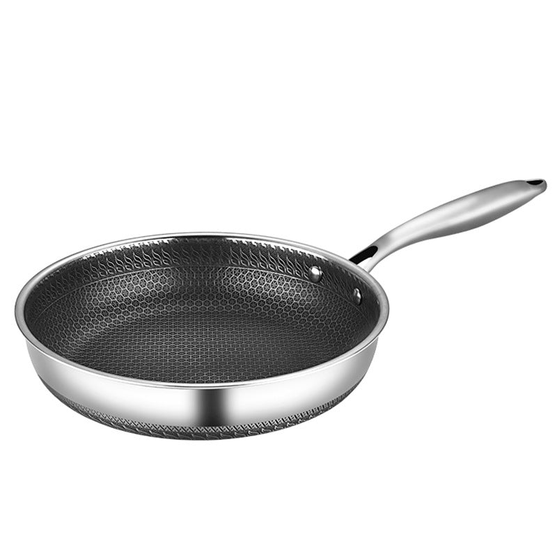 Stainless Steel Frying Pan with Glass Lid