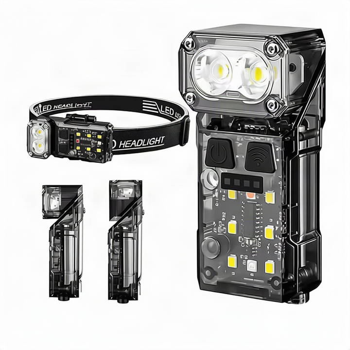 Portable USB flashlight with magnetic holder