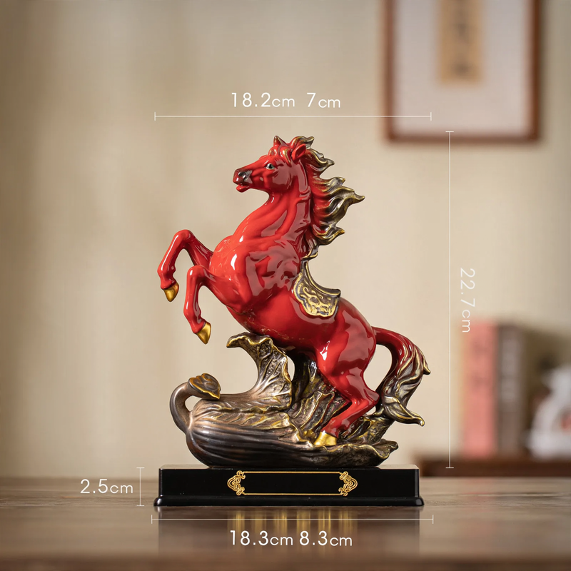 Ceramic Horse Figurine, Chinese Style