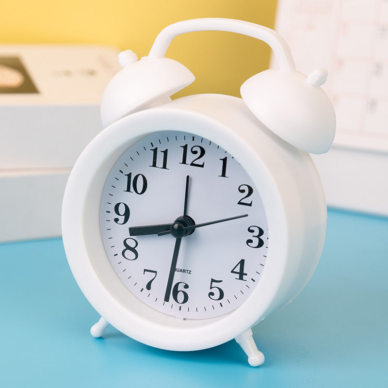 Alarm clock with hands and digital display, 4 cm thickness