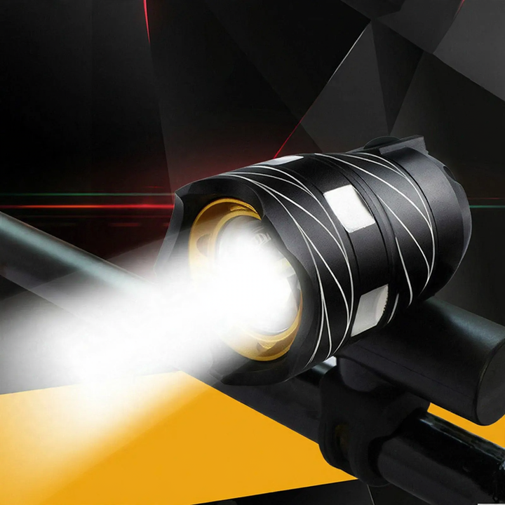 Bicycle light T6 with USB charging and high beam