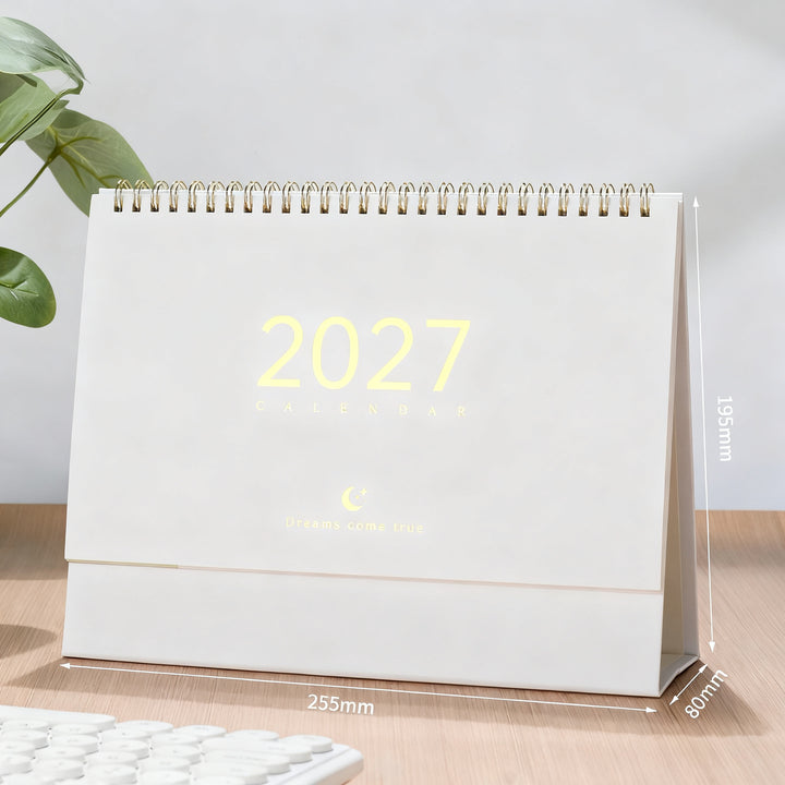 Table calendar 2027, Morandi style