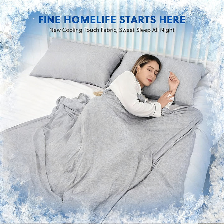 Cooling blanket made of cotton, 1000–1500 g