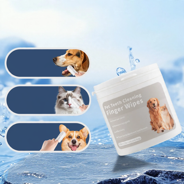 Pet cleaning wipes, set of 50