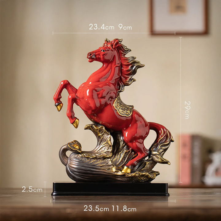 Ceramic Horse Figurine, Chinese Style