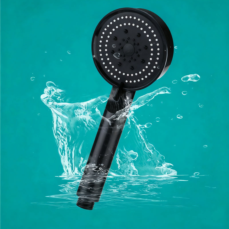 Hand shower with 3 spray types and stop function