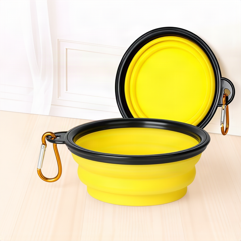Foldable Dog Bowl Made of Silicone