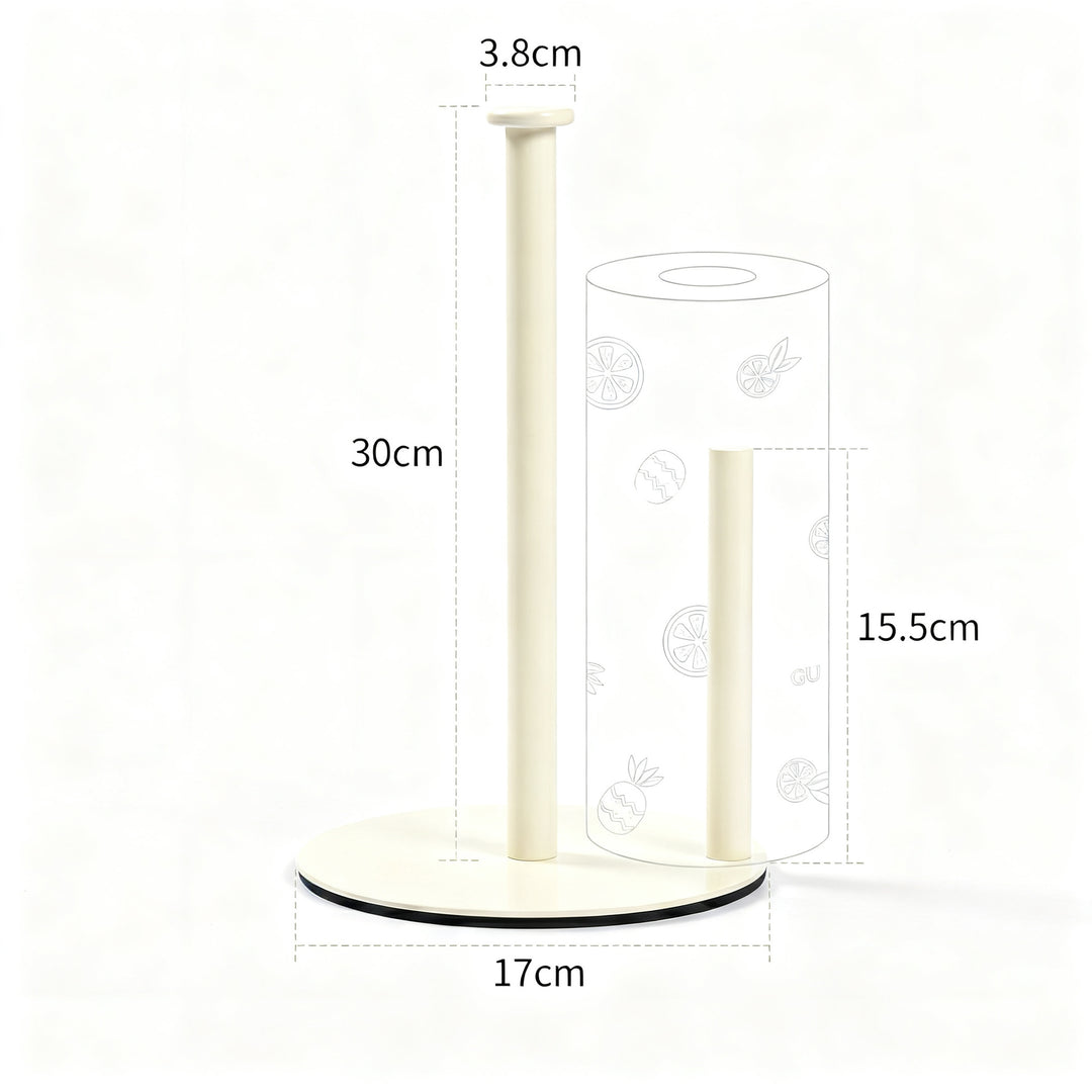 Stainless steel kitchen roll holder, double rod