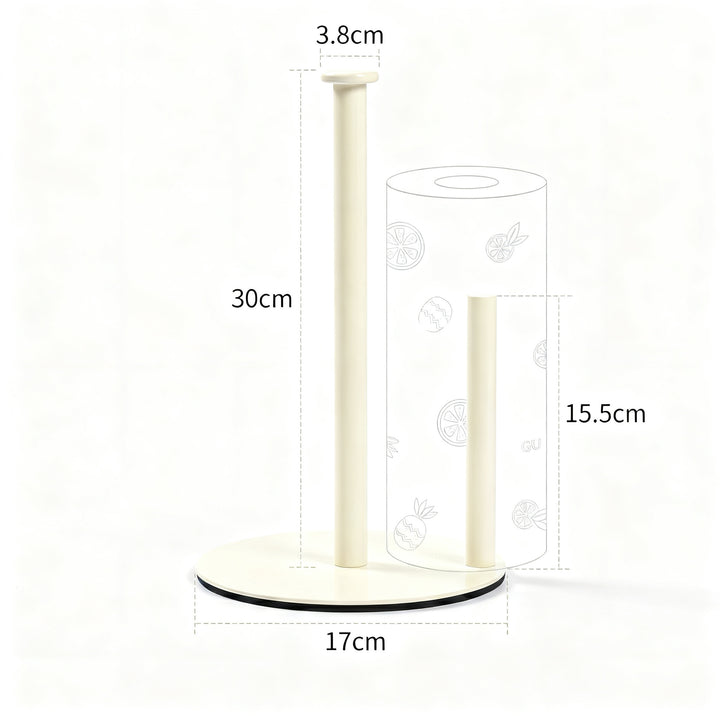 Stainless steel kitchen roll holder, double rod