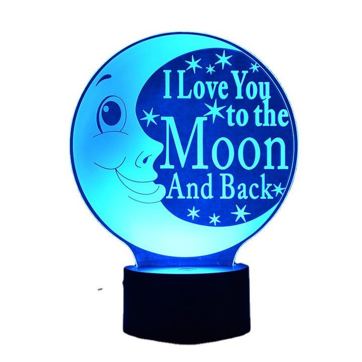 3D-LED-Moon Night Light with Color Change