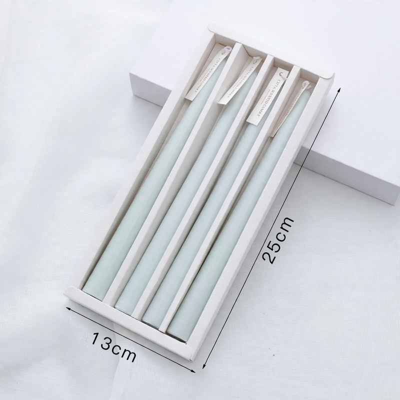 Glass candle holders in various shapes