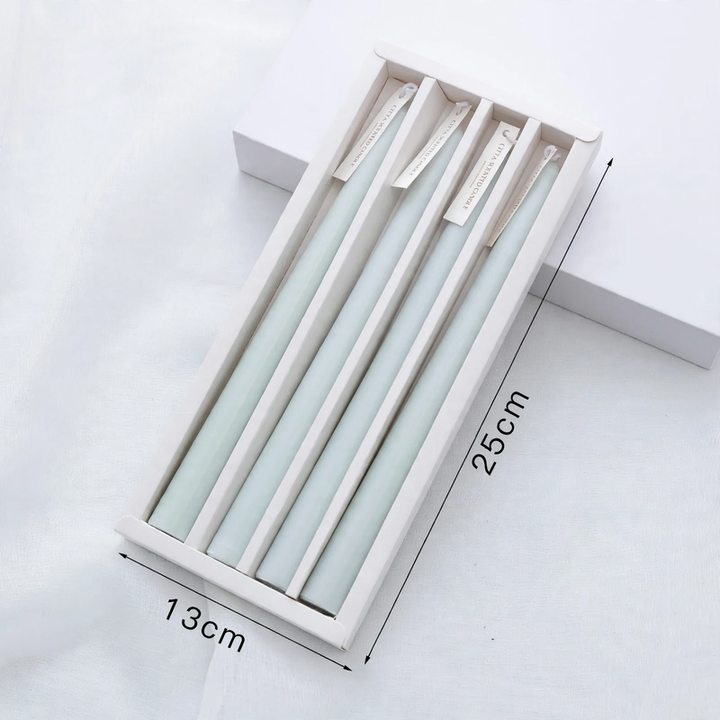 Glass candle holders in various shapes