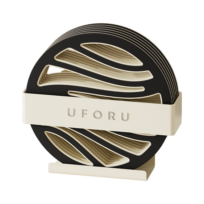 Coasters made of PP, round and square, 6-piece set