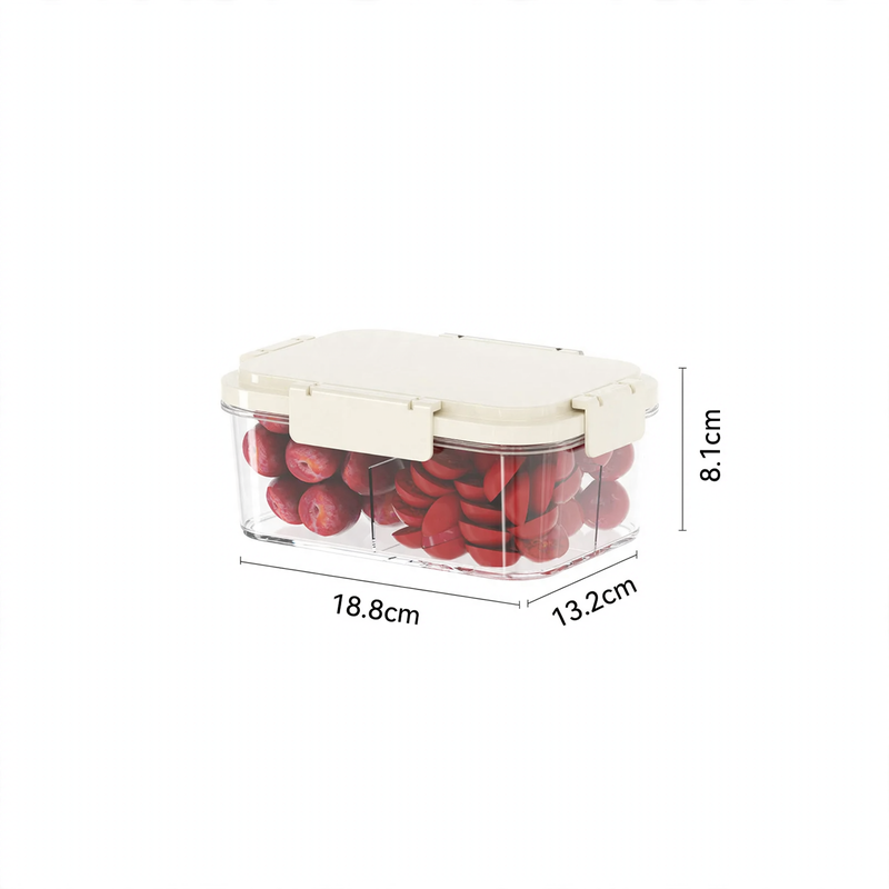 Cooler with ice compartment and partition compartments