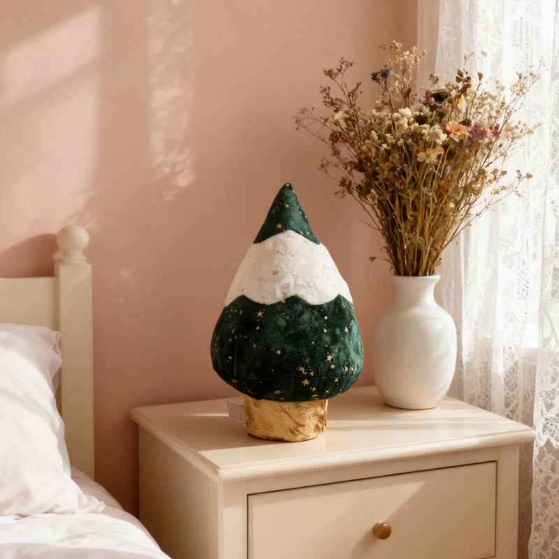 Christmas plush toys and decorative cushions, various designs