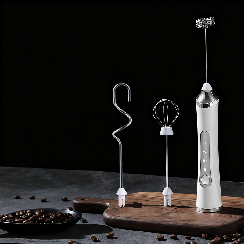 Electric milk frother, USB-C, multiple functions