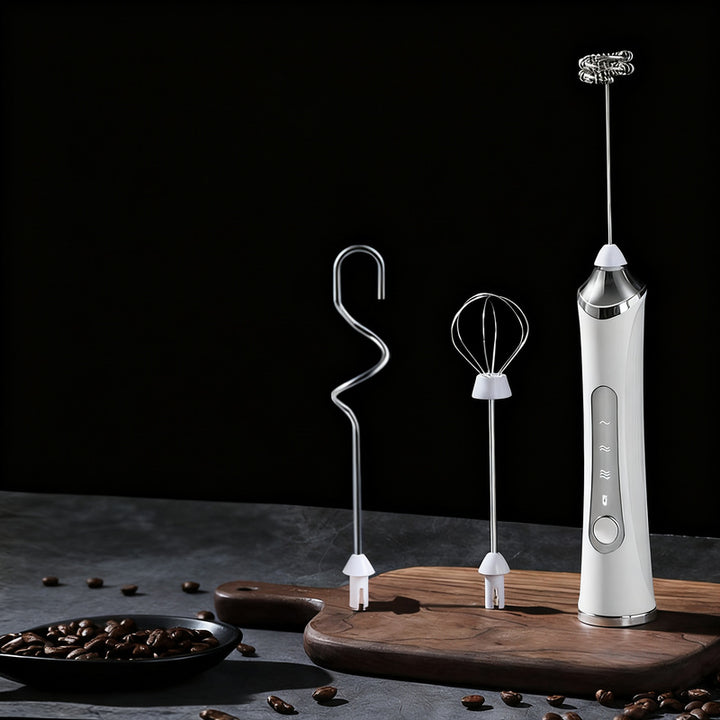 Electric milk frother, USB-C, multiple functions