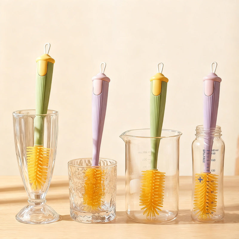 Silicone cleaning brush, 3-in-1
