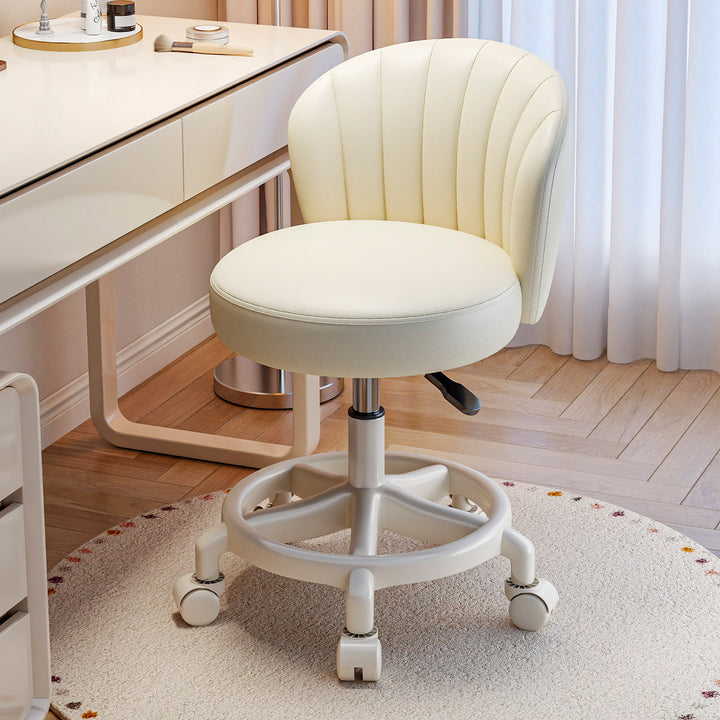 Bar stool with bowl and high backrest