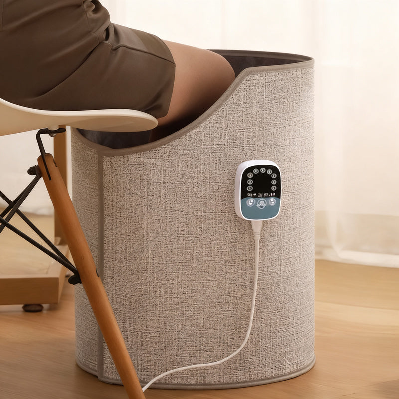 Electric foot warmer with temperature control, model HB-001