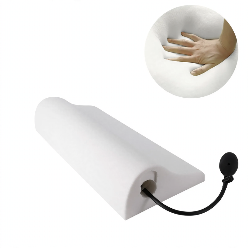 Inflatable neck support cushion with heating function