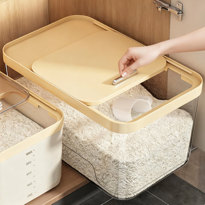Plastic storage container, airtight, 5–6 L