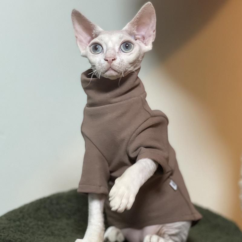 Dog coat made of sweatshirt fabric with pockets
