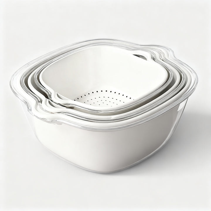 Trash bag storage box, model triangle basket