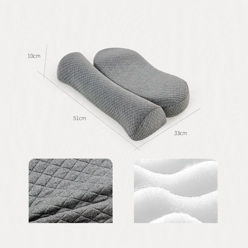 Memory foam neck pillow, washable