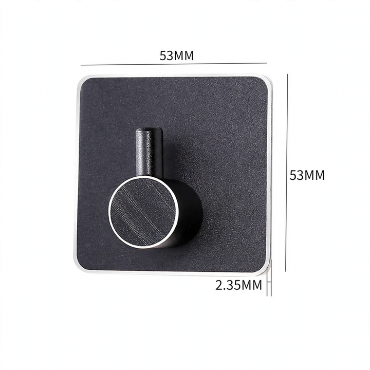 Aluminium adhesive hooks, square