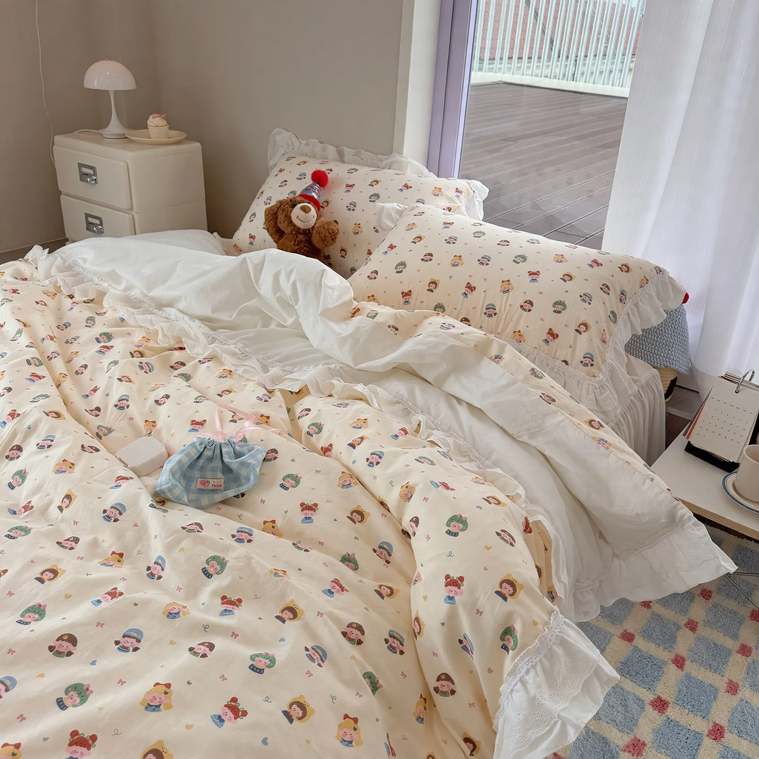 Cotton bedding, 4-piece, Korean style