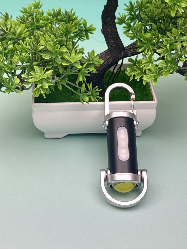 Mini flashlight with keychain, LED