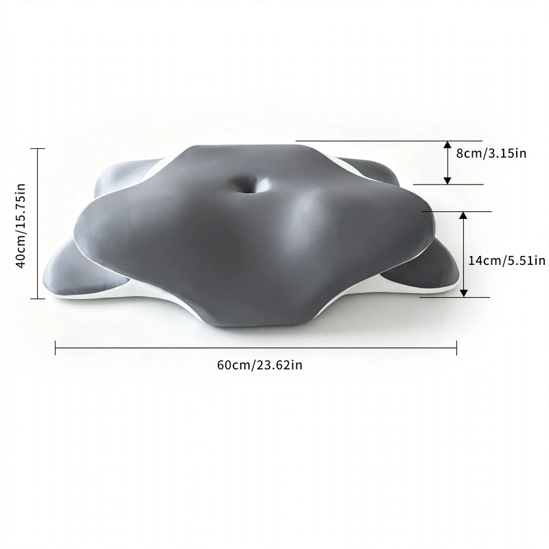 Neck support pillow made of memory foam, butterfly shape