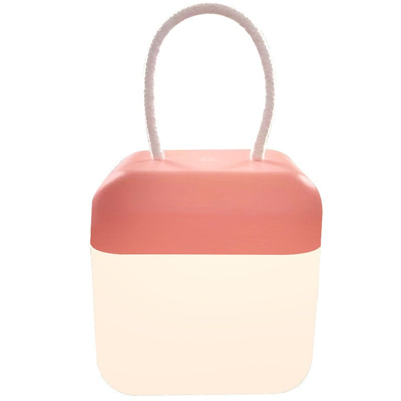Portable LED lantern with silicone, 10.5 cm
