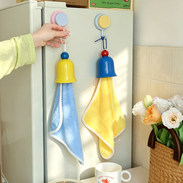 Towel with bell design, cotton
