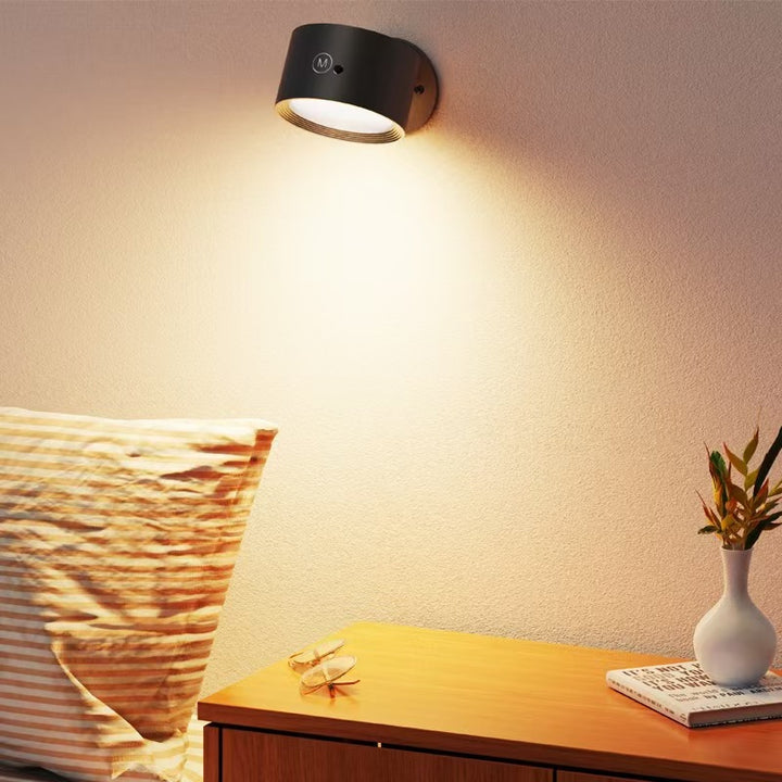 LED wall light, dimmable, with touch control