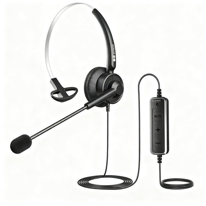 Bai'en DH800 Call Center Agent Telemarketing Outbound Customer Service Headset Computer Mobile Phone Telephone Headset