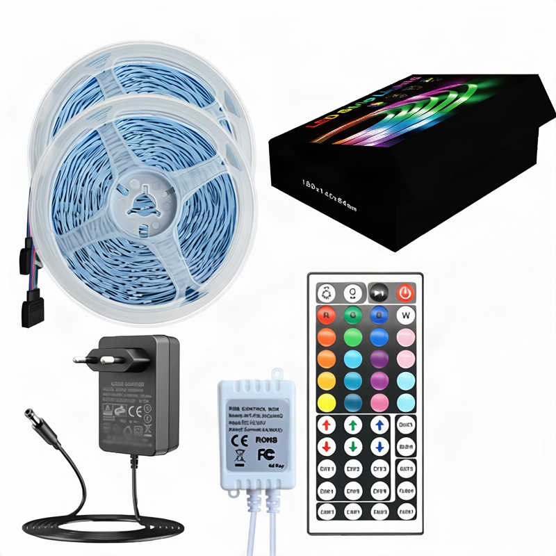 RGB LED strip 5050, controllable via app and remote control