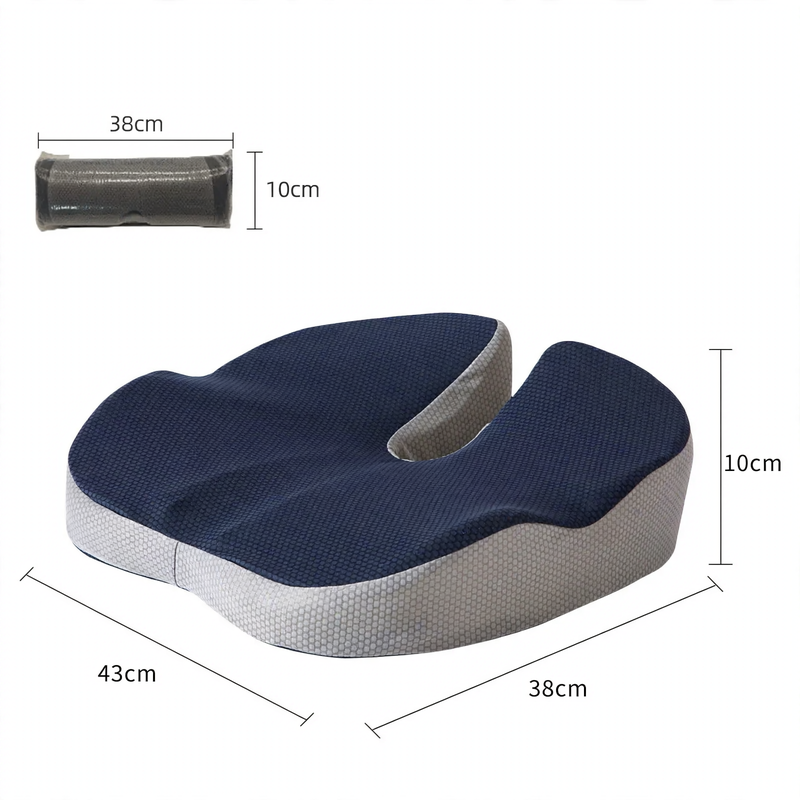 Seat cushion for office chairs, 43×38×10 cm