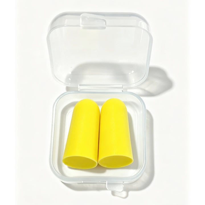 Foam ear plugs, spherical shape, 25×12 mm