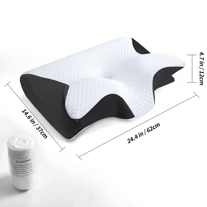 Memory foam neck support pillow